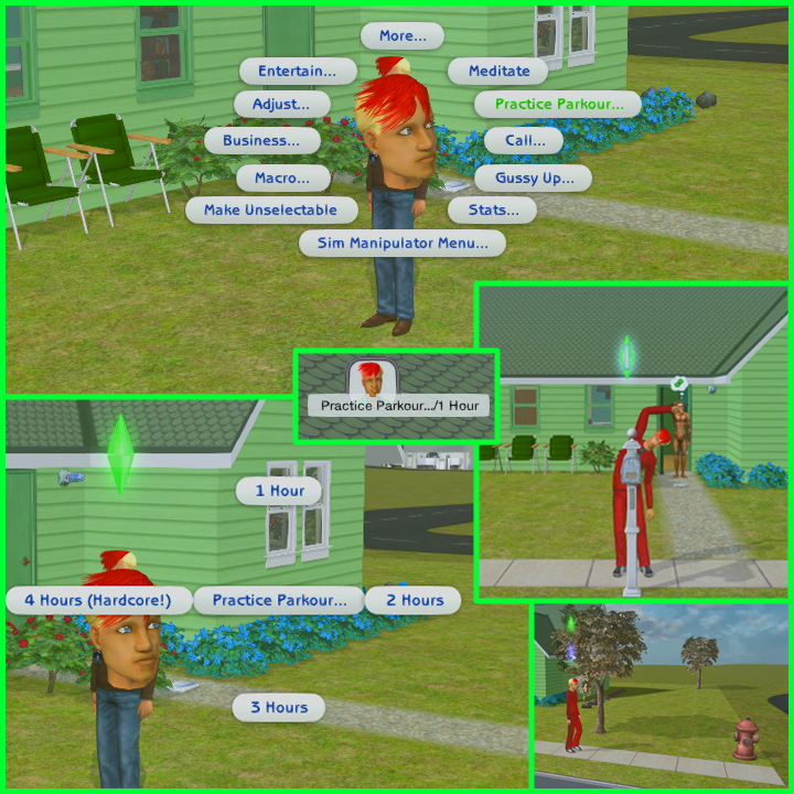 hardcore parkour in action